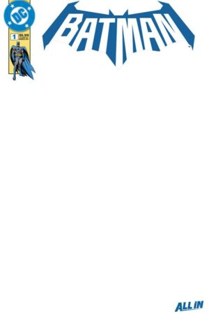 batman #1 cover k blank card stock variant 9/3/25 preorder