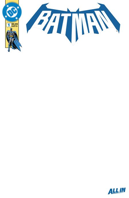 batman #1 cover k blank card stock variant 9/3/25 preorder batman #1 cover k blank card stock variant 9/3/25 preorder