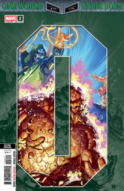 one world under doom #2 ben harvey 2nd printing variant one world under doom #2 ben harvey 2nd printing variant