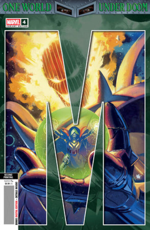 one world under doom #4 ben harvey 2nd printing variant one world under doom #4 ben harvey 2nd printing variant