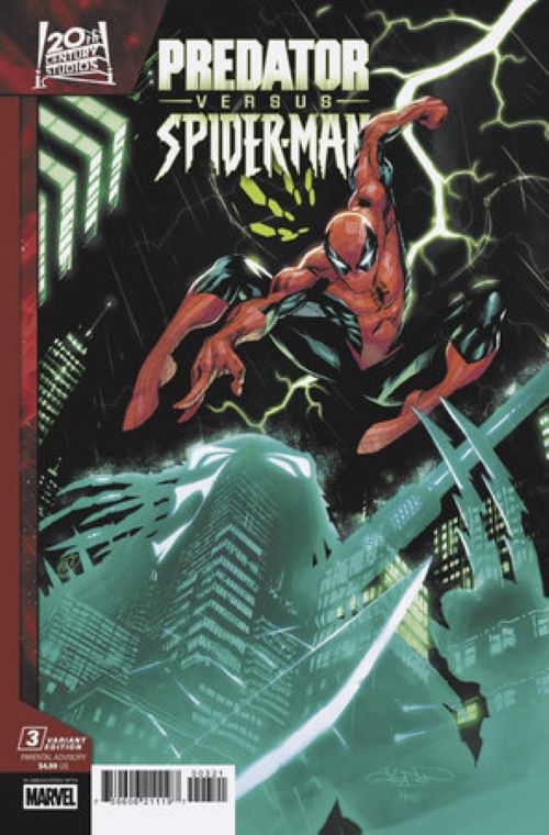 predator vs. spider man #3 patrick gleason variant predator vs. spider man #3 patrick gleason variant