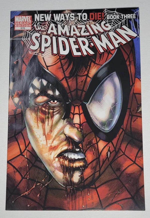the amazing spider man #570 luke ross peter parker cover variant