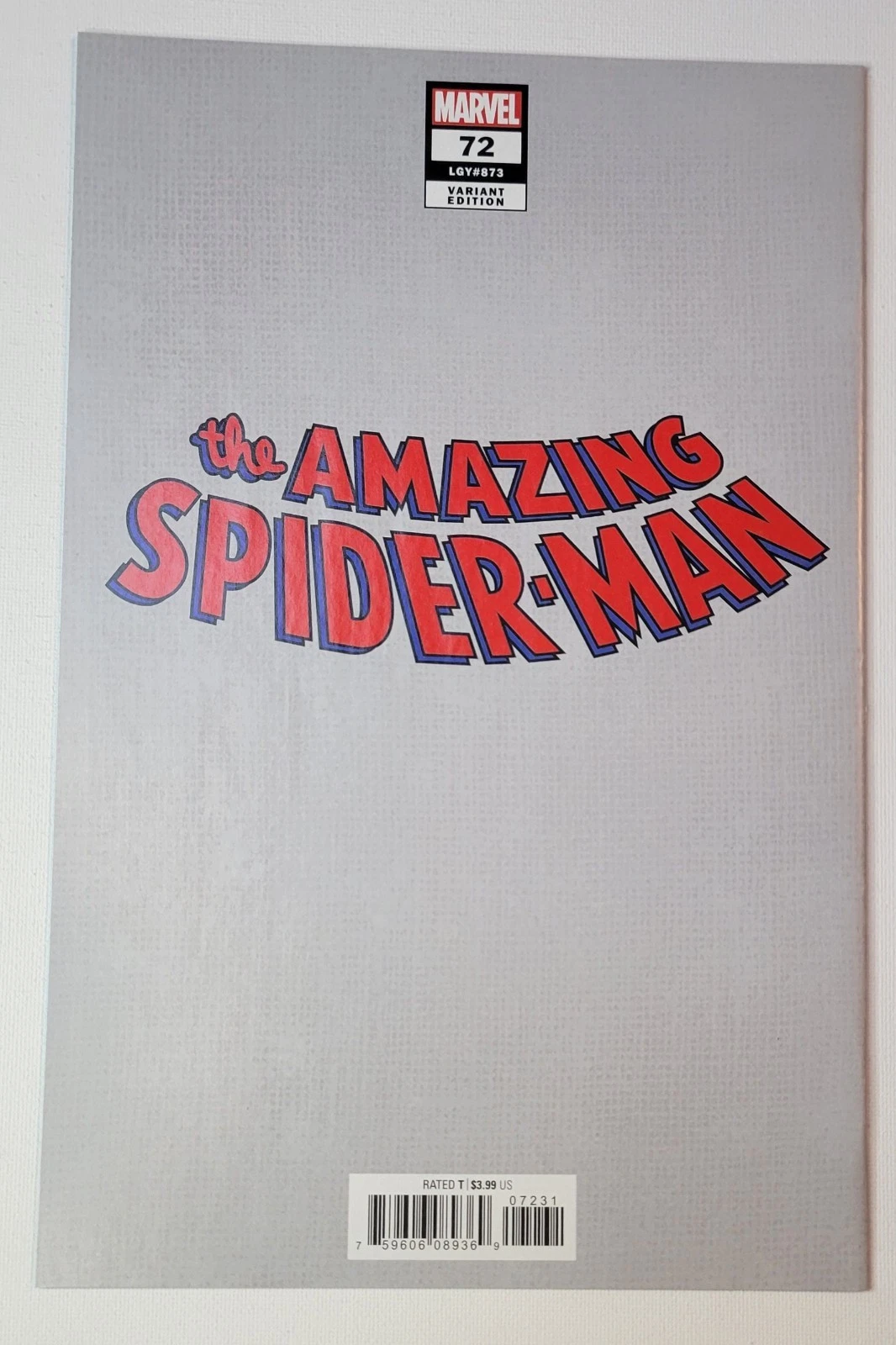 the amazing spider man #72 (873) david baldeon handbook cover variant the amazing spider man #72 (873) david baldeon handbook cover variant