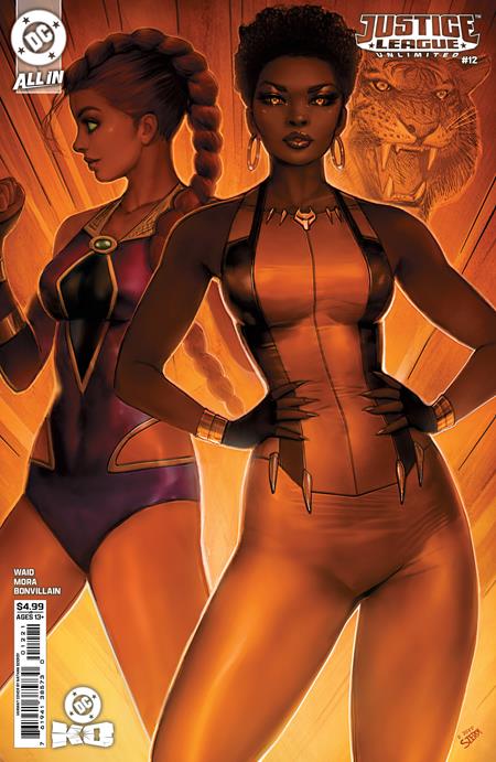 JUSTICE LEAGUE UNLIMITED #12 COVER B NATHAN SZERDY CARD STOCK VARIANT (DC K.O.)