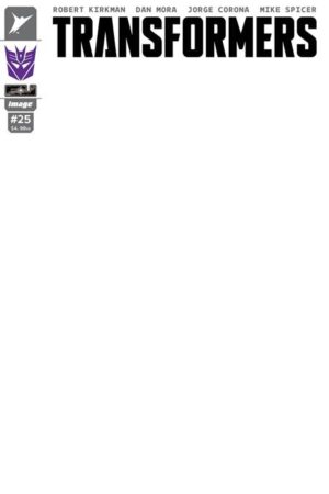 transformers #25 cvr h blank sketch decepticon var