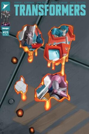 transformers #25 cvr k eric canete foil die cut var