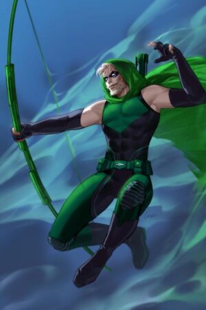 green arrow 26 cvr b lesley leirix li card stock var