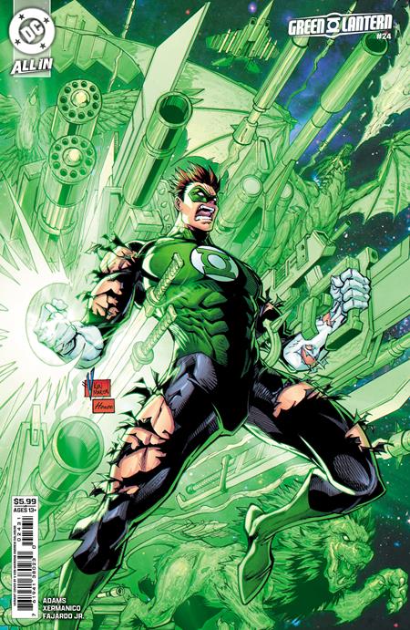 green lantern 24 cvr c v ken marion card stock var green lantern 24 cvr c v ken marion card stock var