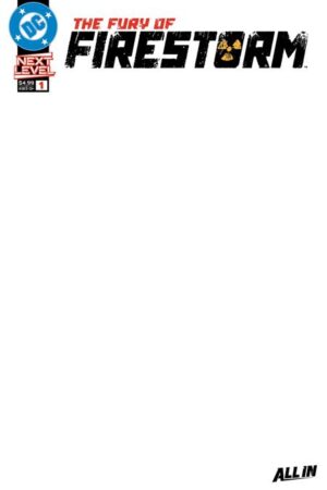 fury of firestorm #1 (of 6) cvr f blank card stock var