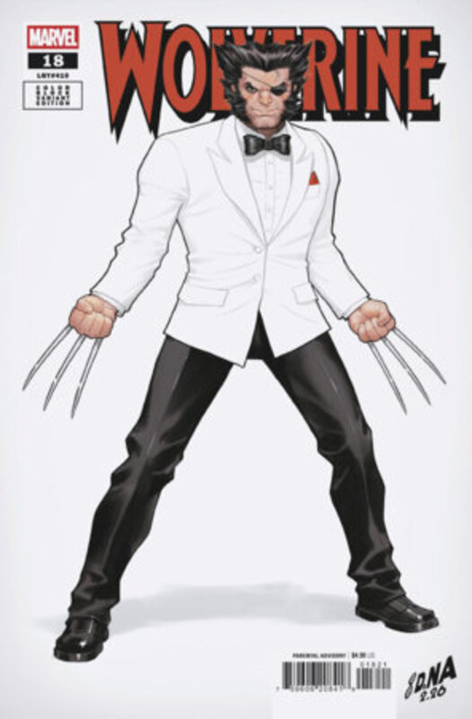 wolverine #18 david nakayama color block white variant wolverine #18 david nakayama color block white variant