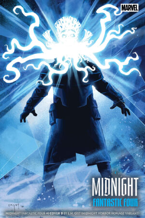 MIDNIGHT FANTASTIC FOUR #1 COVER D E.M. GIST MIDNIGHT HORROR HOMAGE VARIANT