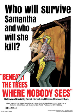 Beneath the Trees Where Nobody Sees Halloween Special Variant B (Fleecs Movie Homage Cover)