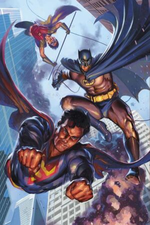 BATMAN SUPERMAN WORLDS FINEST #56 CVR B BEN HARVEY CARD STOCK VAR