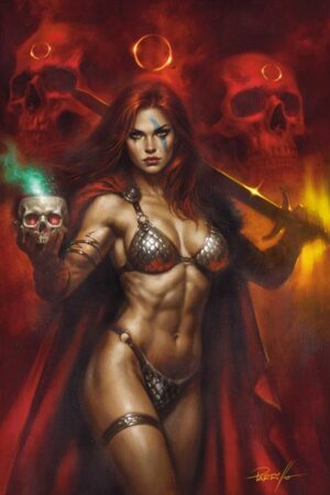 RED SONJA SHE DEVIL WITH A SWORD #6 CVR F LUCIO PARRILLO METAL PREMIUM VAR