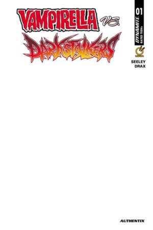 VAMPIRELLA VS DARKSTALKERS SPECIAL #1 (ONE SHOT) CVR F BLANK AUTHENTIX VAR