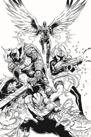 SPAWN SCORCHED #56 CVR B YILDIRAY CINAR B&W VIRGIN VAR