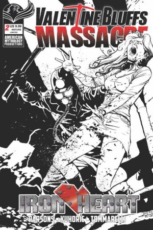 VALENTINE BLUFFS MASSACRE IRON HEART #2 (OF 2) CVR D ROY ALLAN MARTINEZ LIMITED B&W VAR (MR)