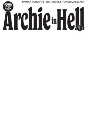 Archie in Hell #1 Cover E Blank Sketch Var