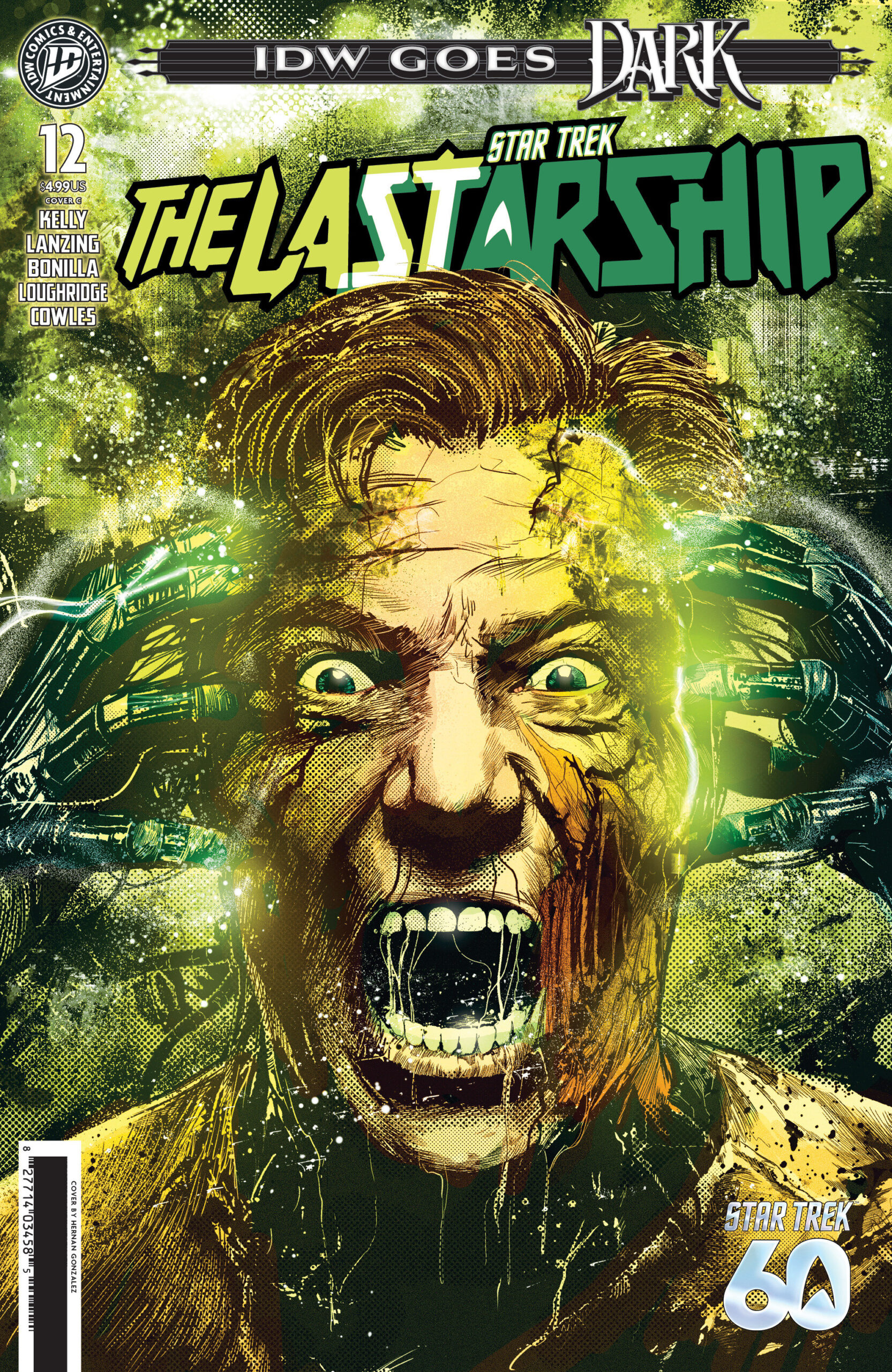 Star Trek: The Last Starship #12 Variant C (Gonzalez IDW Goes Dark Variant)