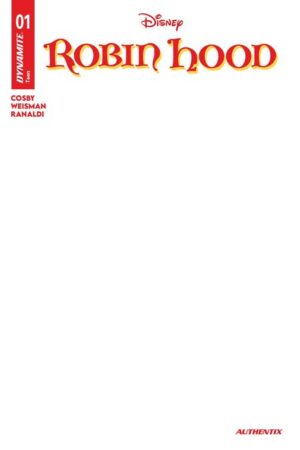 ROBIN HOOD (2026) #1 CVR F BLANK AUTHENTIX VAR