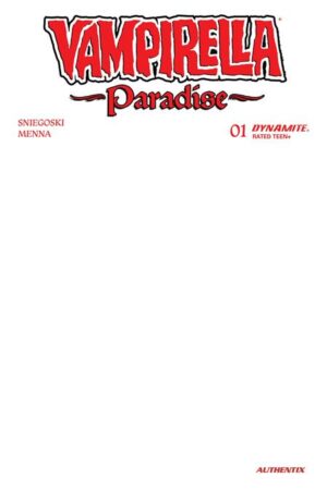 VAMPIRELLA PARADISE #1 CVR G BLANK AUTHENTIX VAR