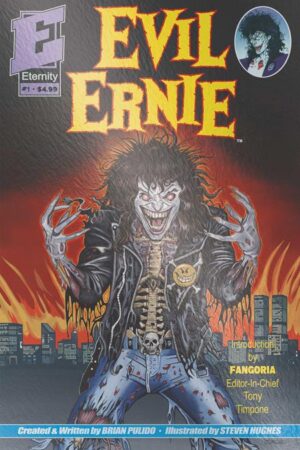 EVIL ERNIE #1 30TH ANNIVERSARY FACSIMILE EDITION CVR E ERIC MACHE METAL PREMIUM VAR