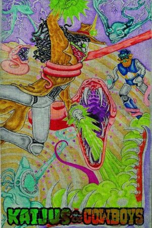 KAIJUS AND COWBOYS #3 (OF 12) CVR C HEATHER EWERS TAPESTRY VAR